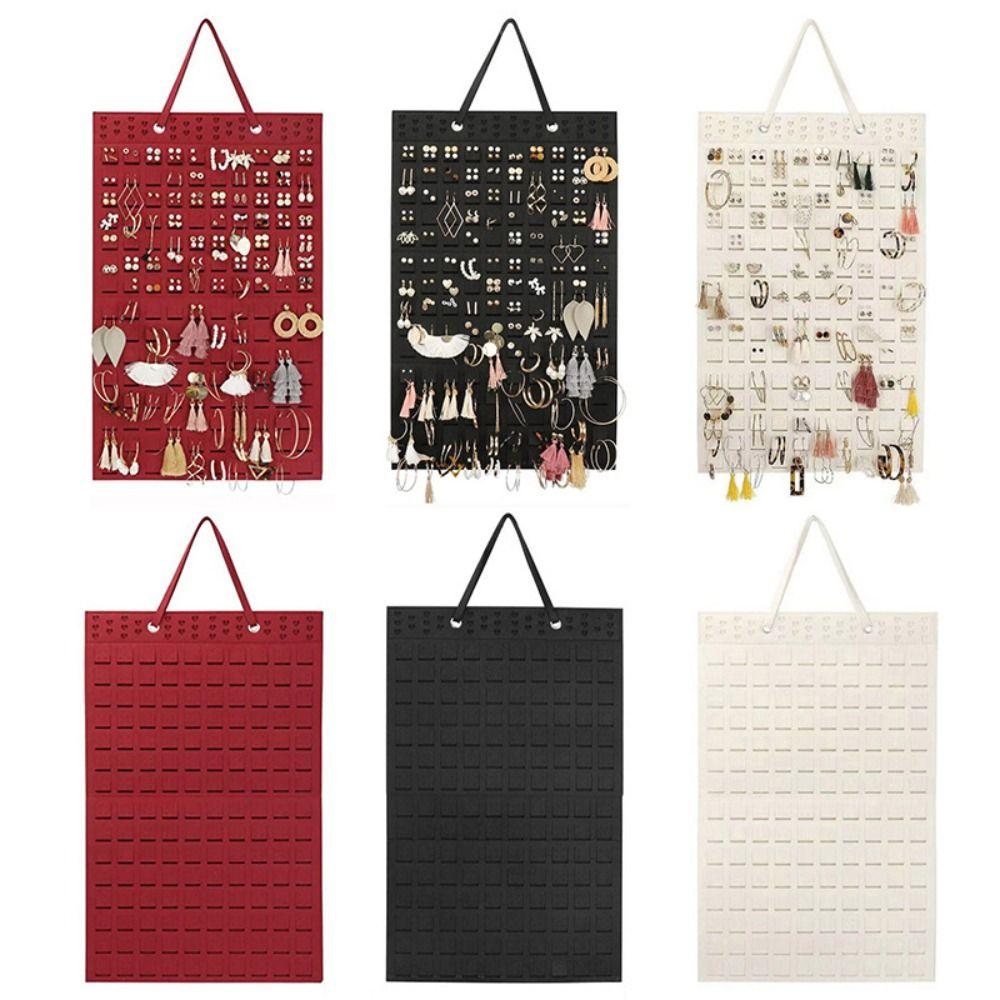 Wall Hanging Earring Storage Rack Multicolor Jewelry Organizer Bag Earring Display Stand  Ring