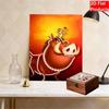 Disney DIY Жемчужная живопись Тимон и Пумба Декоративная картина Креативные украшения Подарки друзьям Настольные украшения Декор для дома