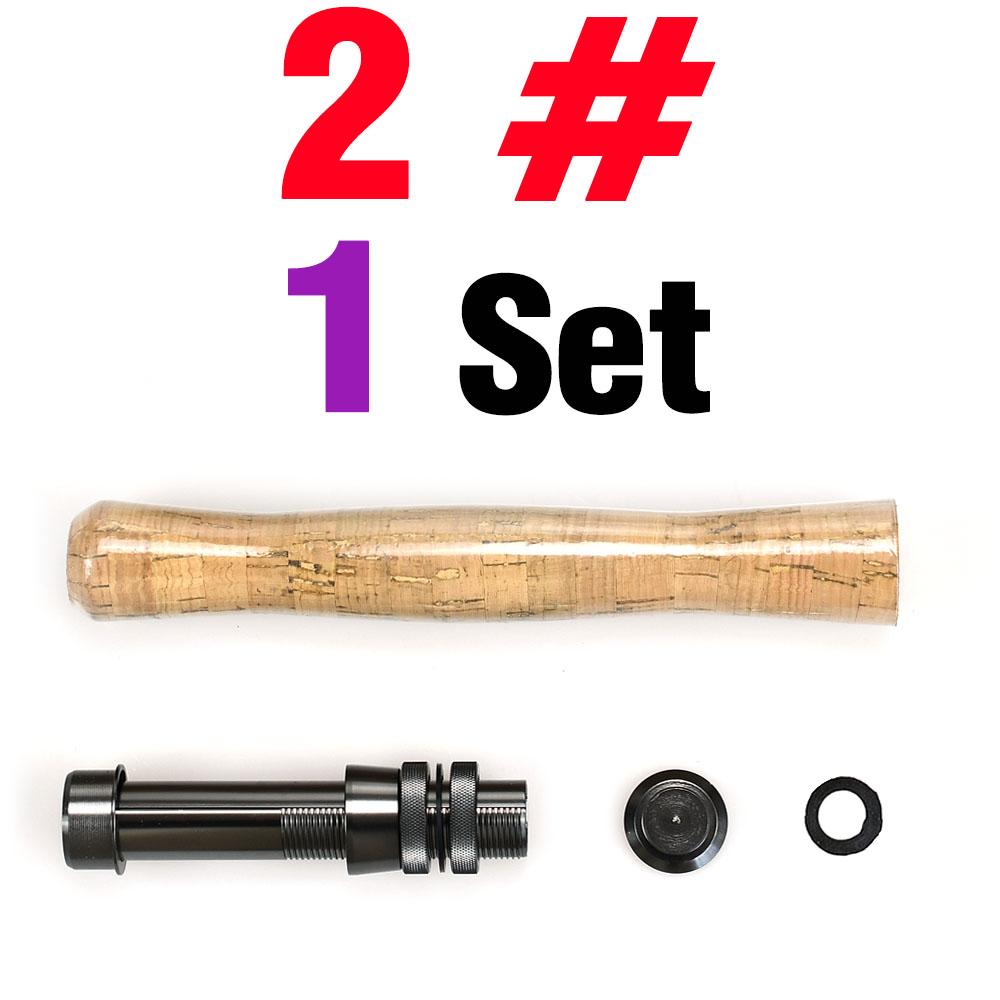 Outdoor Fishing Spinning Rod Handle Wheel Reel Seat DIY Cork Grip Kit 1 Set FLY - Essential Tool for Anglers