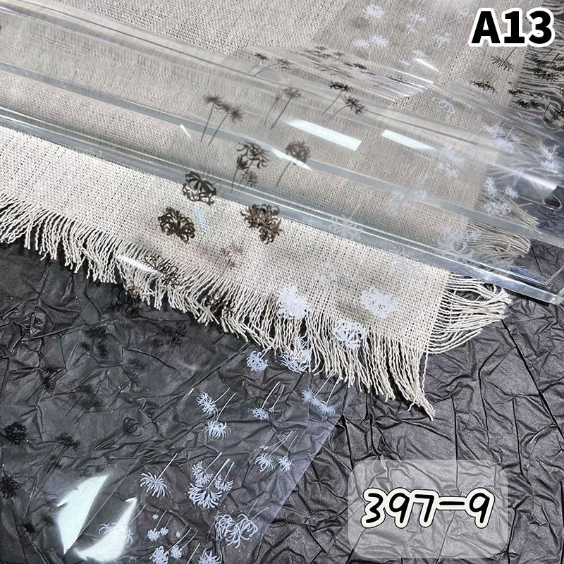 Flower Butterfly Nail Transfer Foils 100cm Self Adhesive Bow Stickers for Women Manicure Decoration