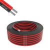 HaerknCbl 10AWG/5.3Sq Electric Wire Cable Parallel Silicone Wire Parallel Wire 2 X 3M (Black 3M + Red 3M) Hook Up Wire Kit Flexible Soft Lead Wire 600