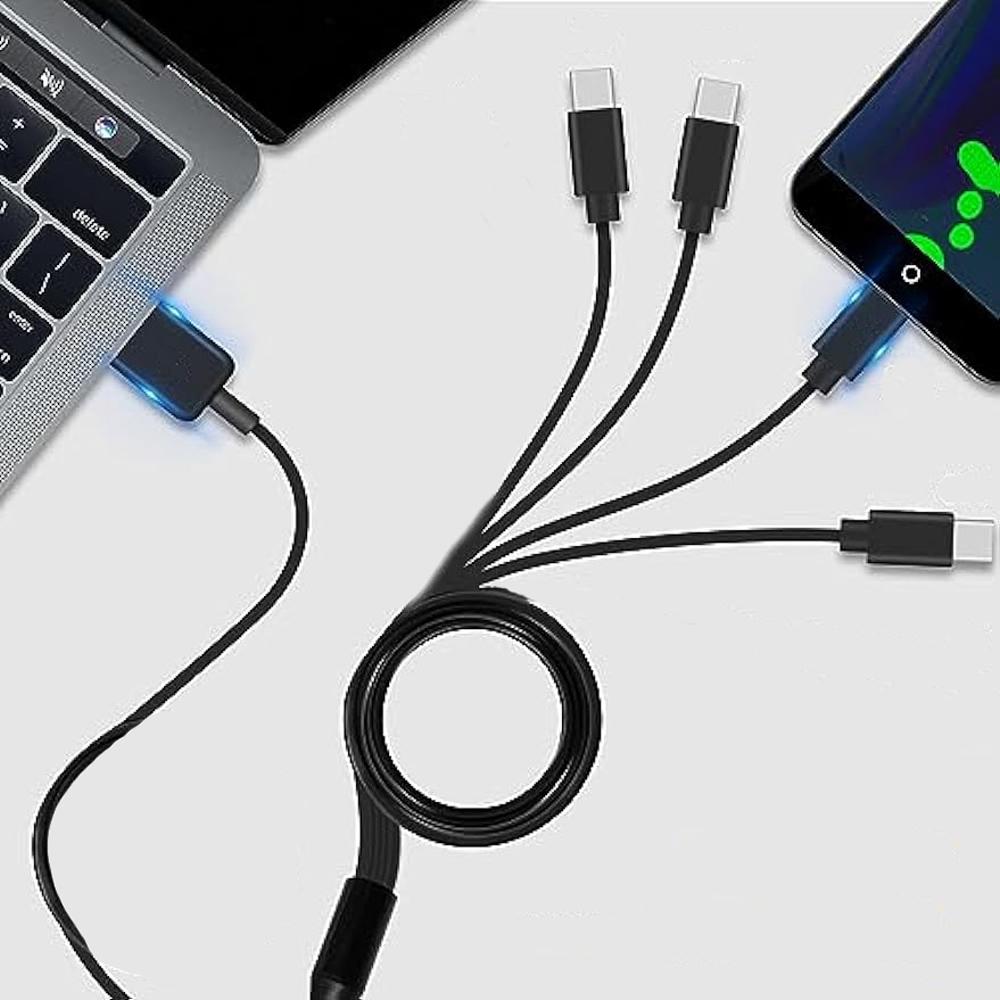 Разветвитель USB C Многопортовый USB C на USB C Кабель 6 в 1 Type C Штекер Зарядный кабель для Android Samsung Планшета и Устройства TypeC