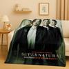 3D Фланелевое одеяло Сэм и Дин Винчестеры из сериала «Сверхъестественное», Ультрамягкий теплый плюшевый плед для дома, спальни, кровати, дивана, Подарок для путешествий