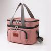 Handbag Multifunctional Bag Soublelayer Lunch Large Capacity Travel Crossbody Picnic Bag Ice Pack Preservation Waterproof Bento Bag Refrigerated Bag