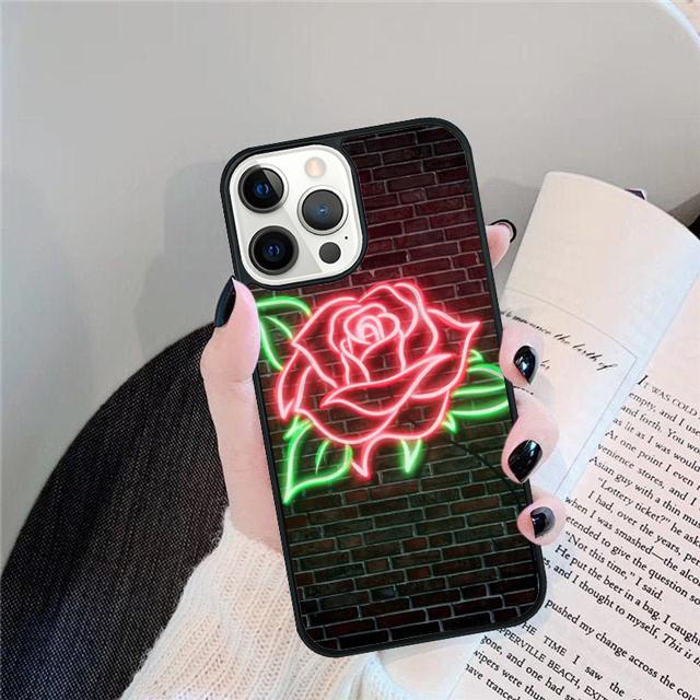 Неоновые огни Чехол-ракушка Для iPhone 17 Air 15 16 14 13 12 Pro Max 11 Pro Max Plus Чехол для телефона