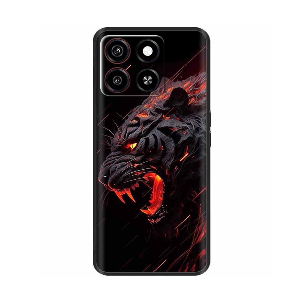 Для ZTE Blade A35 Чехол Чехол для телефона Милые узоры Мягкая жидкая силиконовая накладка Для ZTE Blade A55 ZTEA35 ZTEA55 Защитный чехол-накладка