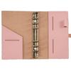 2024 Vintage Handmade Genuine Leather A6 Notebook Journal Pink 100gsm Dowling Paper Loose-Leaf with Pen Loop