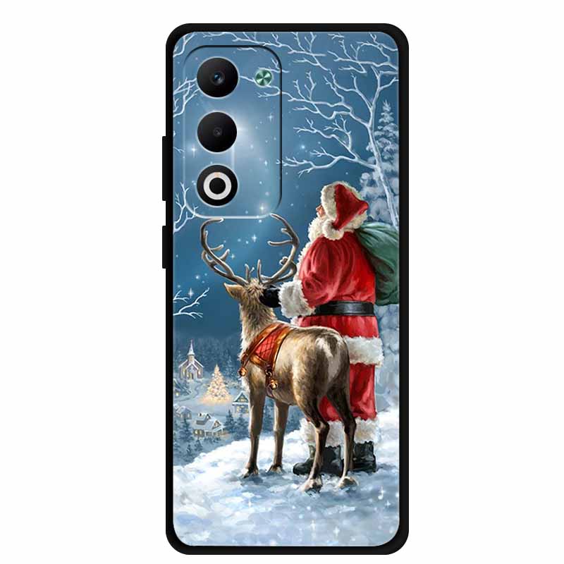 Christmas Phone Case For Oppo A5 5G CPH2735 / A5 4G CPH2727 Christmas Tree Soft Silicone TPU Back Cover Bumper For Oppo A5 Coque