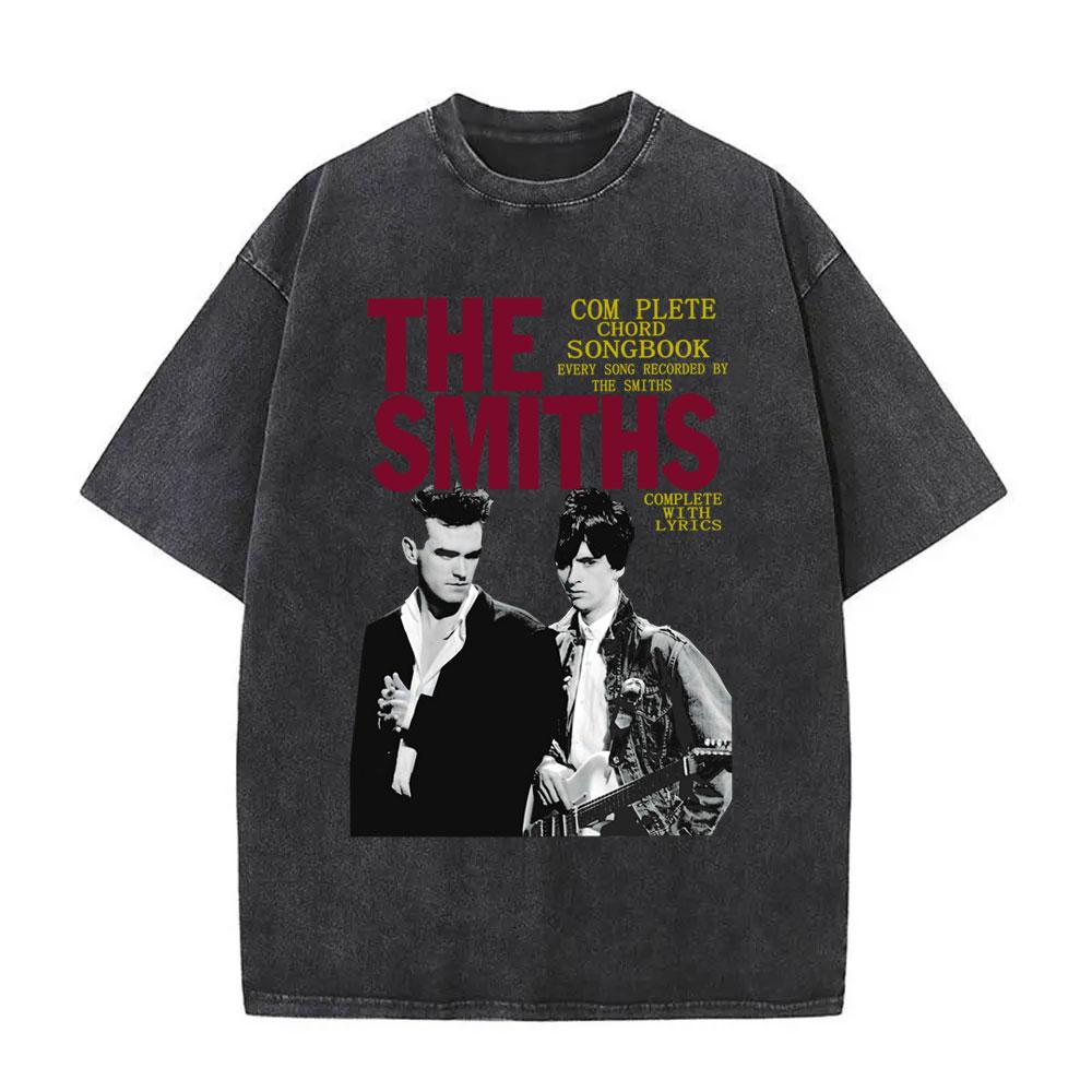 Rock Band The Smiths Более громкая Винтажная стираная футболка Альтернативная s Инди Морисси Футболка The Queen Is Dead Футболки Унисекс