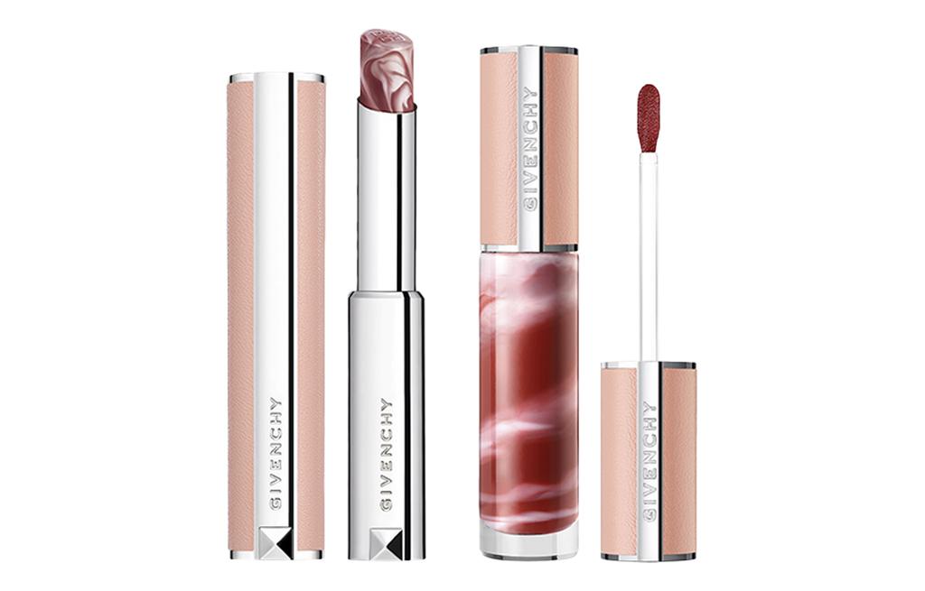 Givenchy Набор из двух бальзамов для губ: Розовый Perfecto Увеличивающий объем и Жидкий бальзам с оттенком