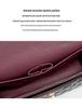 Fang Pangzi CF Caviar Style Diamond Shoulder Messenger Bag - Genuine Leather Women's Niche Design