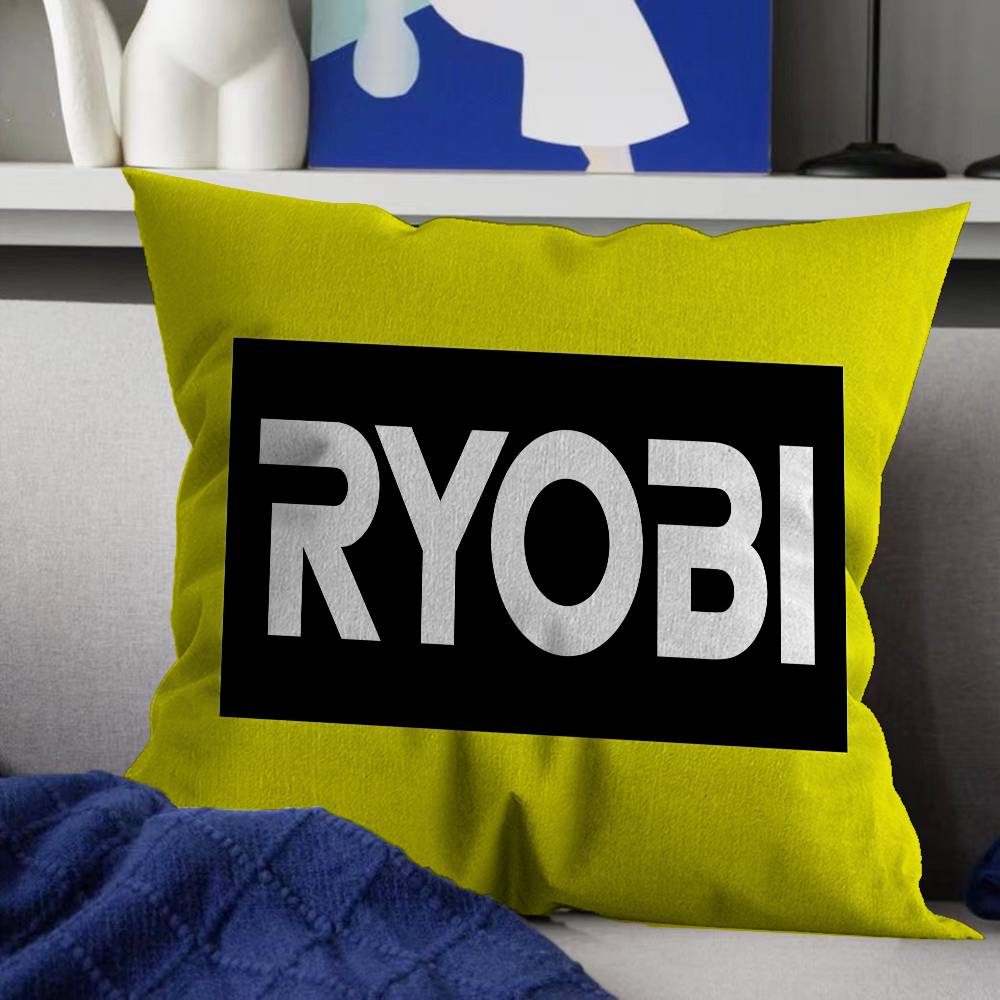 Ryobi Equipment Электроинструменты Логотип Бренда Коврики для Пола Чехол для Подушки Наволочка Обивочная Ткань Диван Декоративная Подушка Декор для Дома Наволочка