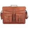 Мужской портфель из натуральной винтажной кожи, функциональная сумка-мессенджер через плечо для ноутбука