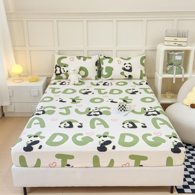 Приятная для кожи простыня на резинке из 100% хлопка, простыни в мультяшном стиле, чехол для домашнего матраса lençol (Наволочка Нужен заказ)