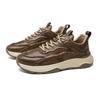 Fashion Hot selling New Trendy men's sports board shoes Vintage and versatile  styles High quality youth thick soled shoes Brown