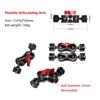 Flexible Magic Articulating Arm with Dual Ballhead Camera Monitor Mount Bracket Aluminum Alloy Dual 1 4 Inch Screws