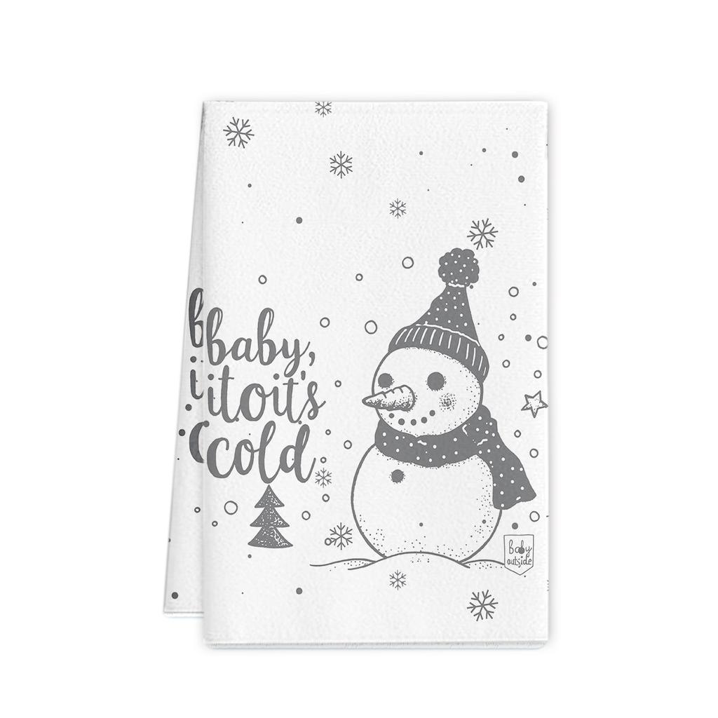 Рождественское полотенце 2025 новое трансграничное полотенце из микрофибры с принтом кухонное полотенце праздничное украшение