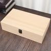 Деревянный контейнер-бокс для хранения эфирных масел с откидной крышкой для макияжа, лака для ногтей