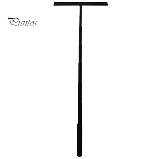 Скребок для окон, выдвижной, с противоскользящей ручкой, длинной ручкой, несверлящий силиконовый скребок для душа в ванной комнате