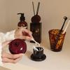 Ceramic Red Fruit Toothpick Dispenser Toothpick Holder Dental Floss Home Office Restaurant
