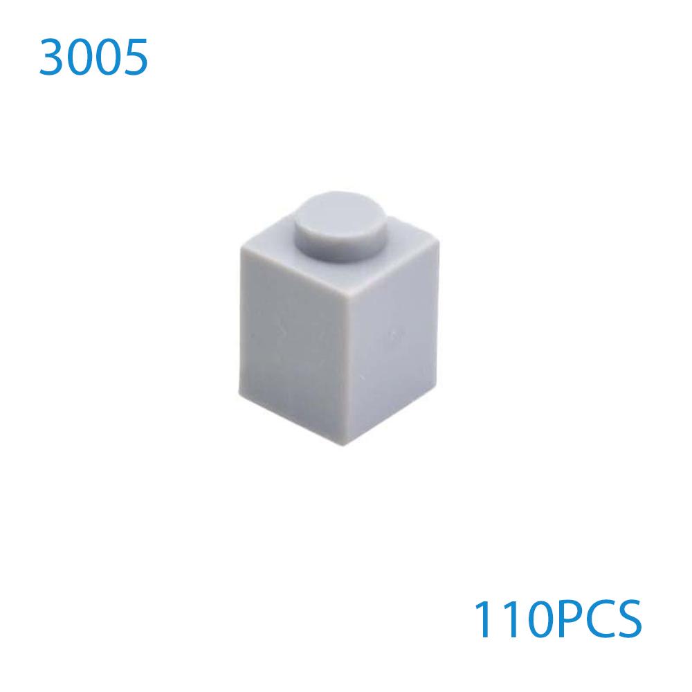 50 шт./лот DIY Строительные блоки Толстые Фигурки Кирпичики 1x1 Точки Обучающие Совместимые с 3005 Пластиковые Игрушки для Детей Подарки
