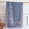 Paisley Ethnic Scarf Cashmere Women Jacquard Pashmina Shawls Tassel Blanket Hijab Head Wraps Winter Scarves Foulard Bufanda