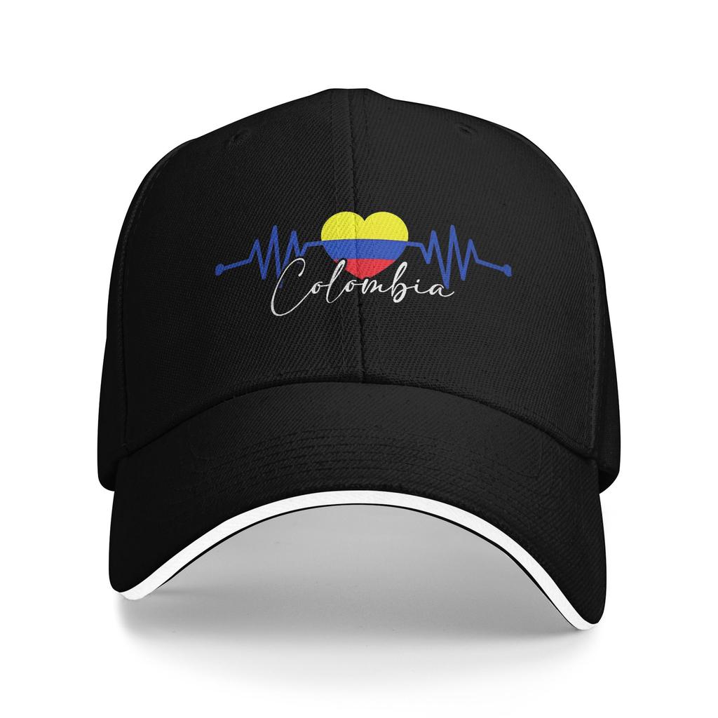 Women Unisex Colombiano Flag Colombia Outdoor Hat Adjustable Cap Casual Baseball Cap Sunscreen Hats