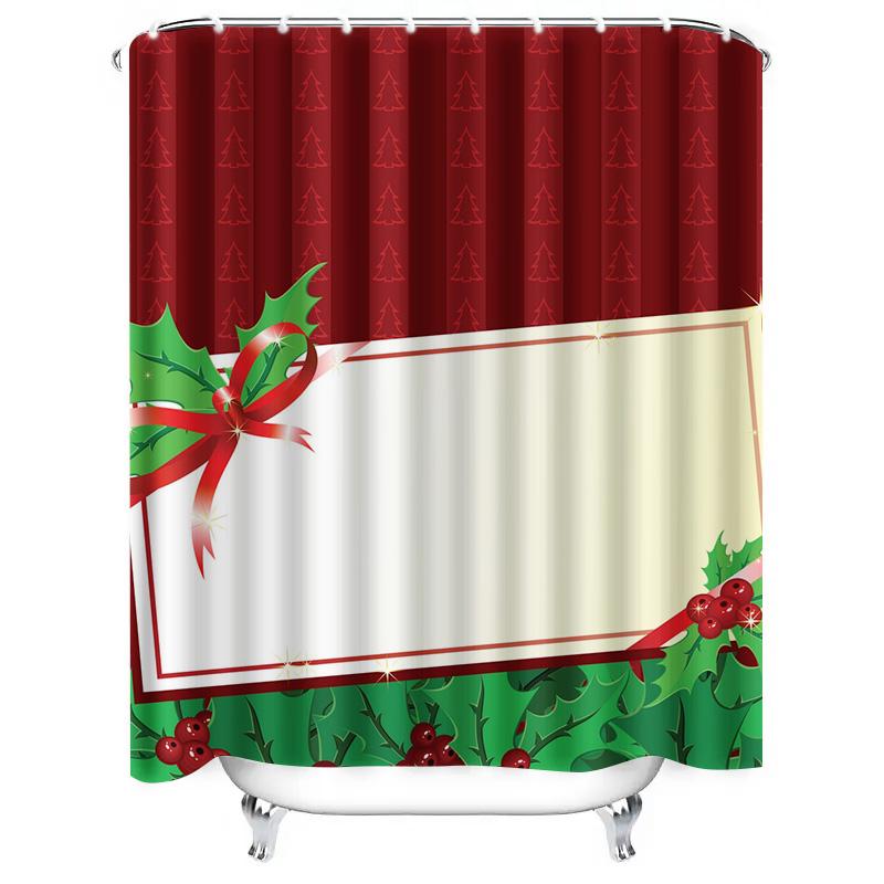 TU Shower Curtain Botanical Leaf Print Waterproof Fabric Bathroom Decor Vintage Farmhouse Style Home Decor Washable Liner