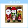 European Style Swinging Christmas Figures With Fabric Material For Festive Decorations