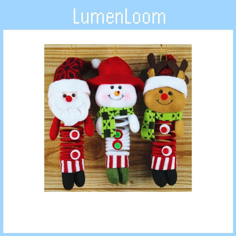 European Style Swinging Christmas Figures With Fabric Material For Festive Decorations