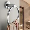Stainless Steel Towel Ring Bathroom Round Wall-mounted Towel Household Rack Hanger LS