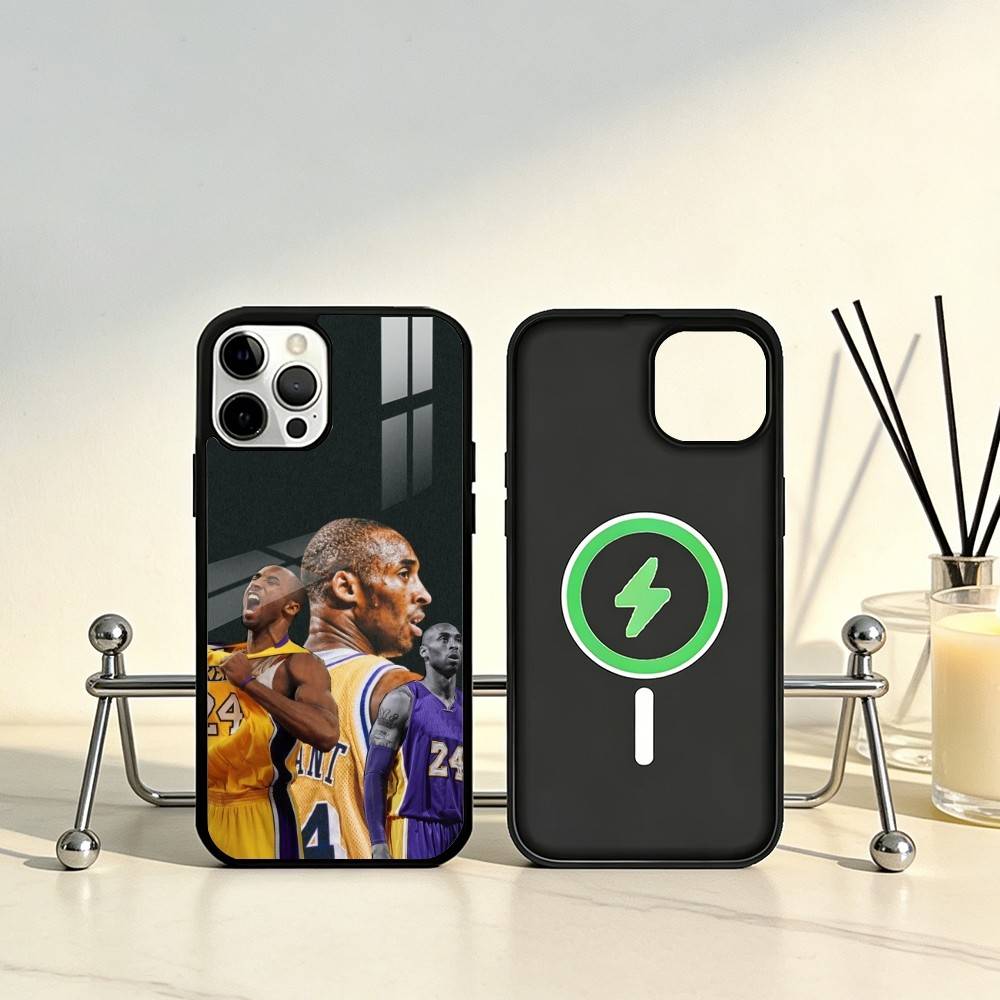 Чехол для телефона K-Kobe B-Bryant 24 для iPhone 17, 16, 15, 14, 13, 12, 11 Plus, Pro Max Магнитный для беспроводной зарядки Magsafe