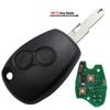 Jingyuqin 2 Buttons Remote Key For Renault Duster Modus Clio 3 Twingo DACIA Logan Sandero Kangoo 433MHz PCF7947/7946/4A Chip