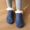 Couple Socks Fashion Pattern Keep Warm Washable Non Slip Knitting Floor Socks for Home