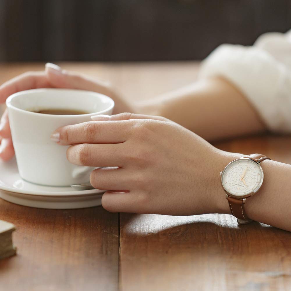 Pierre Lannier Часы Коллекция Aeolia Кожаный ремень P040J604 Импортный Коричневый [Pierre Lannier] Женские [Обычный продукт]