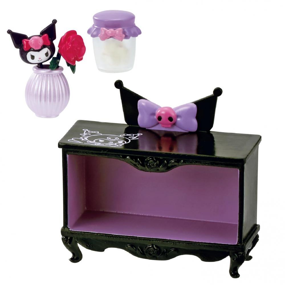 Rement Sanrio Kuromi's Gothic Room 1BOX Приблизительные В115 x Ш70 x Г50 мм Изготовлен из АБС, ПВХ