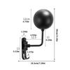 Motorcycle Helmet Holder Adjustable Wall-Mounted Display Hook 180 Degree Rotation Space Saving Wall-Mounted Helmet Mount