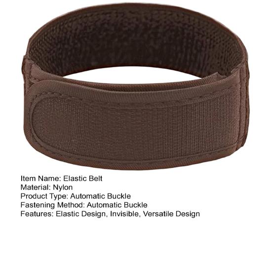 Эластичный ремень для мужчин и женщин, без пряжки, невидимый мягкий регулируемый ремень, однотонная застежка, эластичный материал, сверхмягкая подкладка, пояс