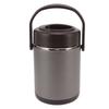 2L Dark Gray Insulated Food Container Multi Layer Stainless Steel Large Capacity Insulation Vacuum