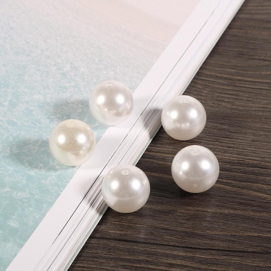 ABS Imitation Pearl Round Beads for DIY Handmade Bracelets & Necklaces Jewelry Accessories.