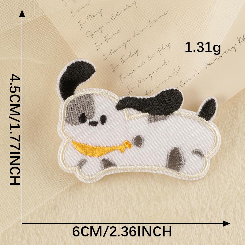 Оригинальная вышитая этикетка самоклеящаяся нашивка милая колбаска собака чехол для мобильного телефона аксессуары вышитая наклейка аксессуары нашивка наклейка из ткани