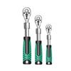 Retractable Ratchet Set 1/4 3/8 1/2 Inch Drive Rotating Ratchet Reversible Drive 72 Tooth Socket Wrench Mechanical Tool