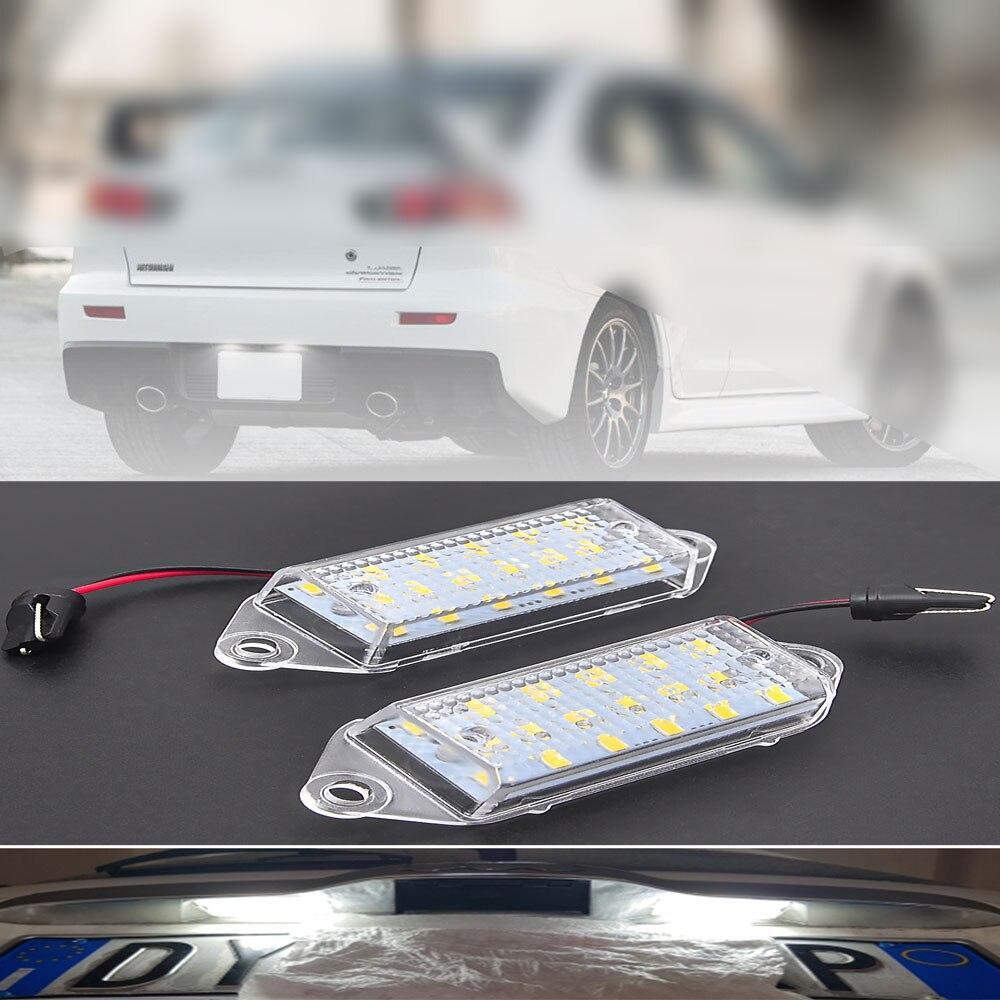 2 шт. светодиодный светильник номерного знака для Mitsubishi 2003-2017 Lancer и 2007-2016 Evo Evolution X Tail Tag Lamps