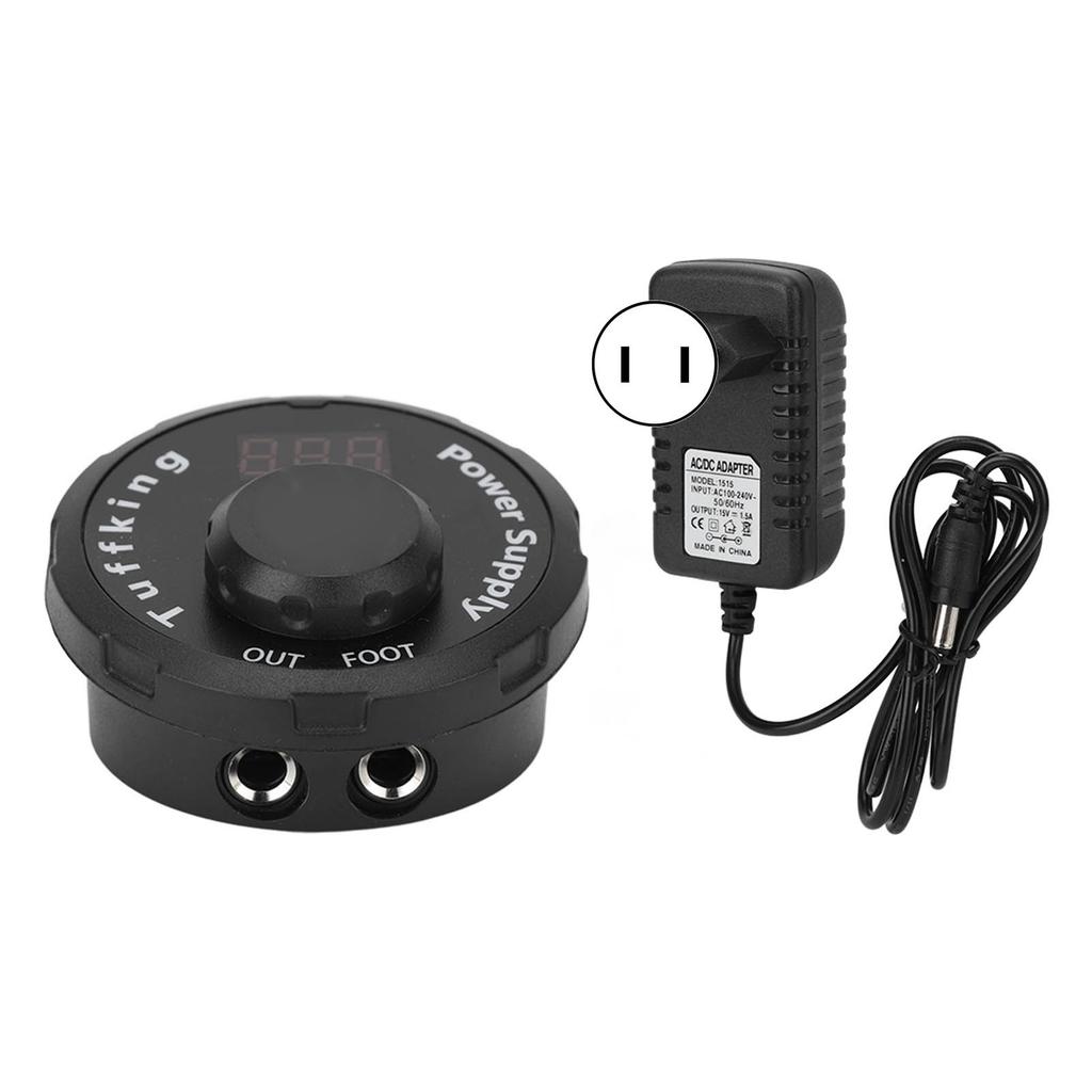 Блок питания для татуировки Блок питания с регулируемым напряжением ЖК-дисплея и цветной подсветкой для тату-машины 100‑240 В