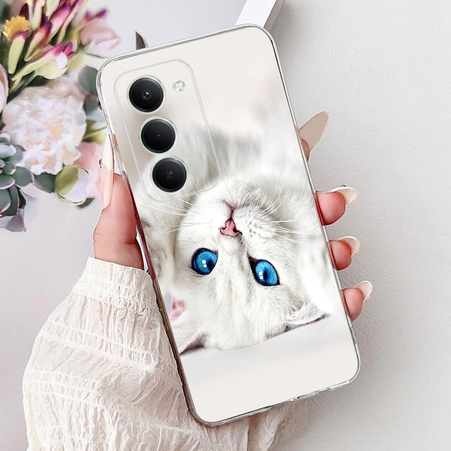 Чехол для Xiaomi Redmi 15 5G Милый Кот Роскошный Расписной Чехол 6.9'' Мягкий Тонкий Чехол для Телефона Для Xiaomi Redmi 15 Redmi15 4G Fundas Coque