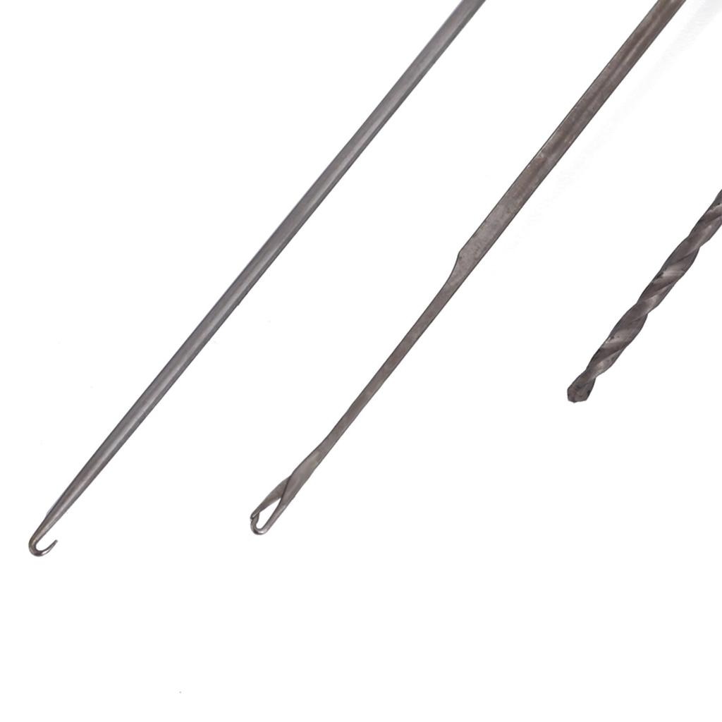 Высокоуглеродистая сталь 3 в 1, набор инструментов для игл для рыболовной приманки, сверлильный крючок, игла для изготовления снастей