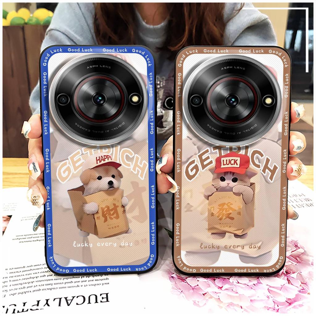 Грязеотталкивающий мультяшный чехол для телефона ZTE Blade A75 5G/Nubia Focus 5G/Calf 5G, мягкий чехол-кошелек, модный дизайн, милый