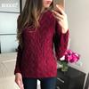 Spring Autumn Candy Color Twist Sweater Women Autumn Winter Long Sleeve O-neck Pullover Sweater Female Casual Knitwear Jumper Lady