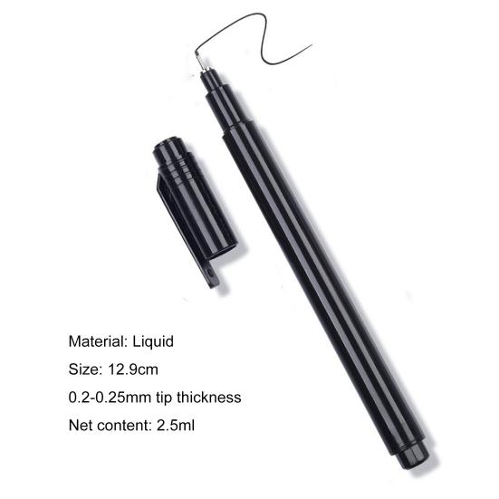 Ручка для рисования линий. Безопасные ингредиенты. Быстросохнущий микронаконечник. Дизайн. Ручка для дизайна ногтей.
