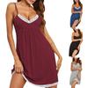 Ladies Home Wear Lace Stitching Pajamas Suspender Nightdress